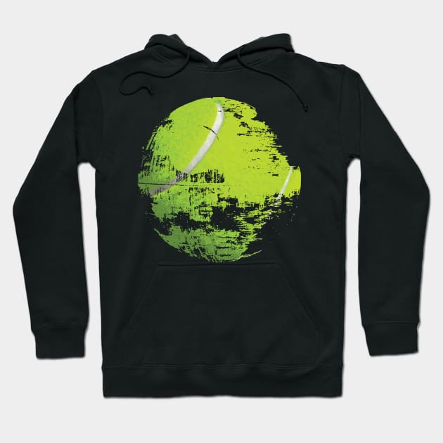 Tennis ball under construction Hoodie by Ricogfx